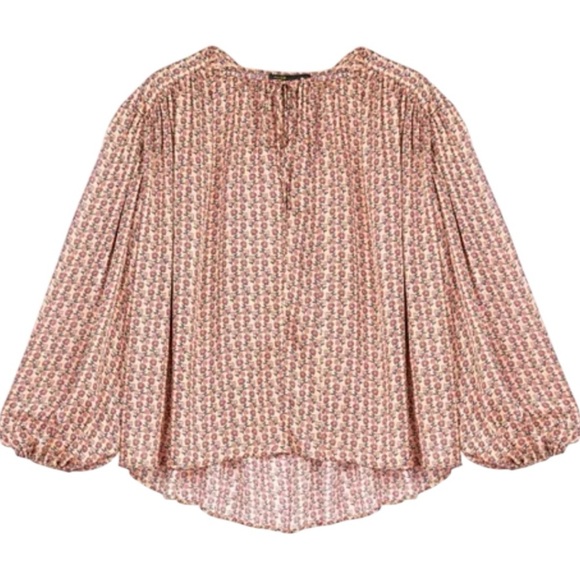 Maje Lolivate Printed Top Size 2 New MSRP $265.00 - Picture 6 of 9